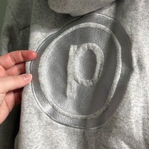 Pure barre Pilates zip up grey hoodie